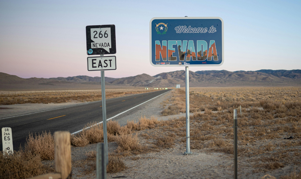 Route 266 in Nevada