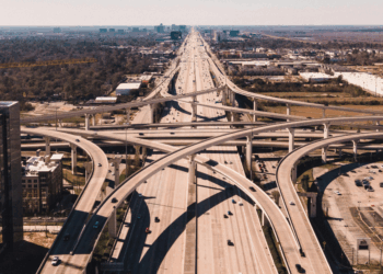 Aerial view of Houston, TX