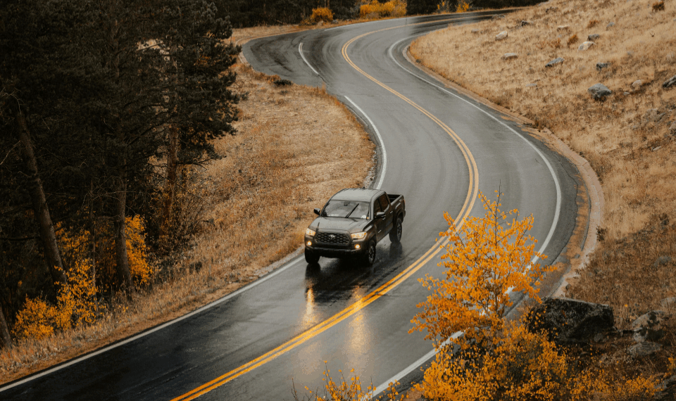 Car on a Colorado road